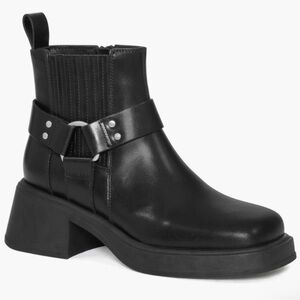 Vagabond Shoemakers Leather Moto Boots, Size 10 US